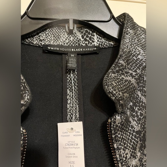 White House Black Market Snake Print Jacket - Picture 7 of 9
